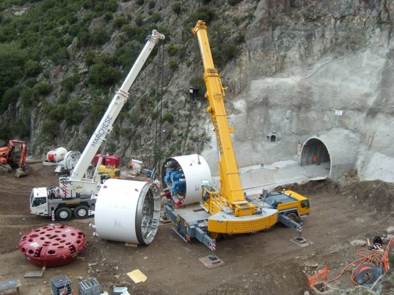 cogeis lavori - tunnelling tbm - snam rete gas italia - tunnel montecatanesi